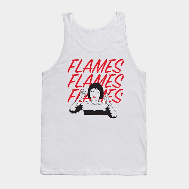 flames Tank Top by kaefshop